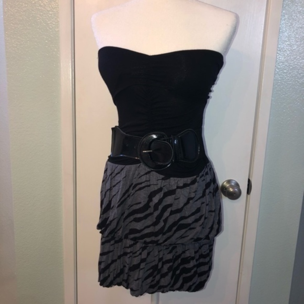 January 7 strapless dress